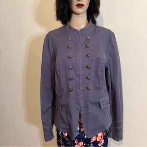 INC Blue Military Jacket Xtra Large Women's
